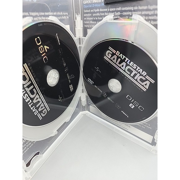 Battlestar Galactica The Complete Epic Series 10 DVDs Seasons Sci Fi Classic - Picture 9 of 11